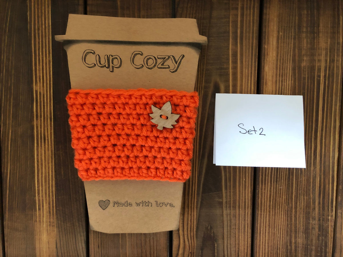 Holiday Coffee Cozies Set 2
