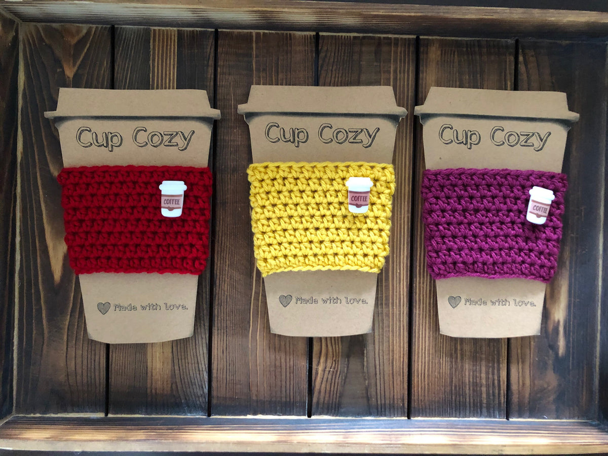Coffee Button Coffee Cozies