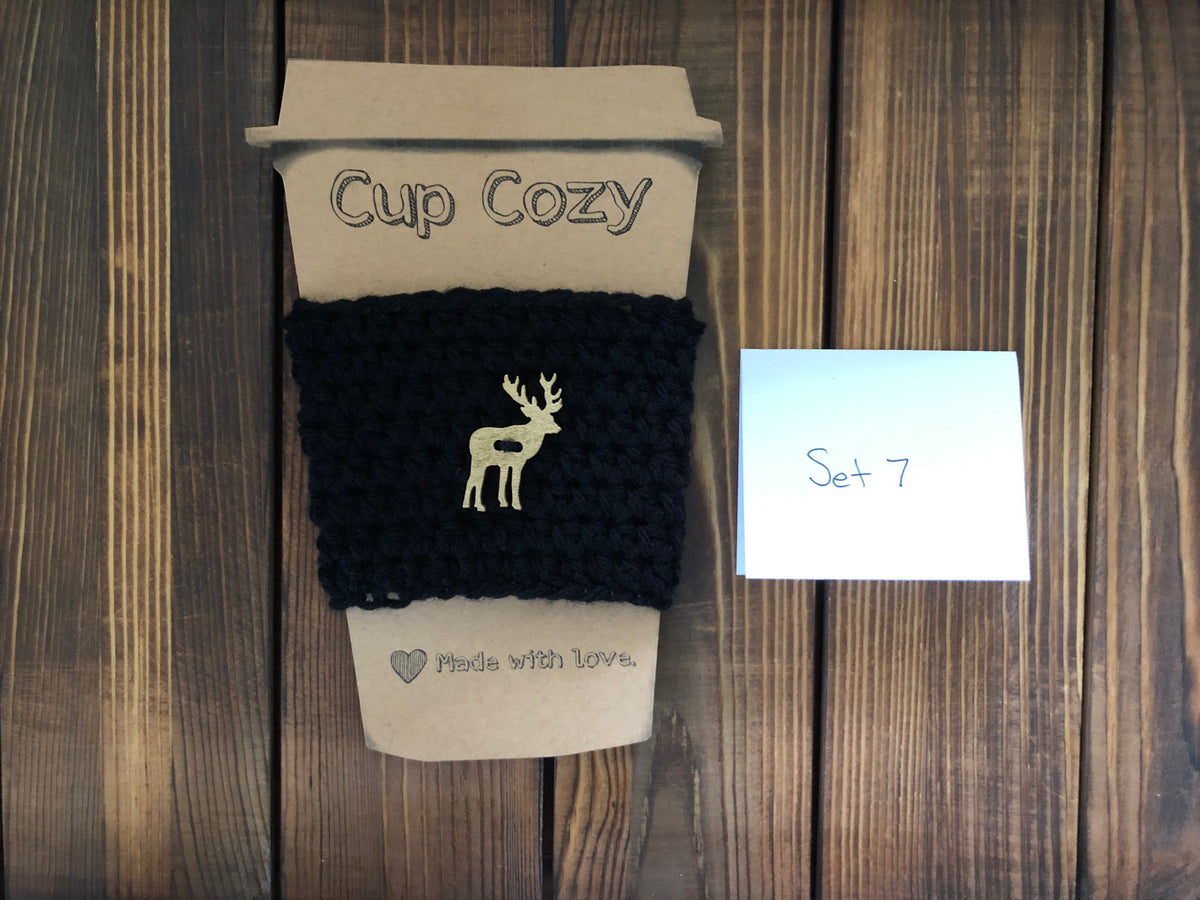 Holiday Coffee Cozies Set 7