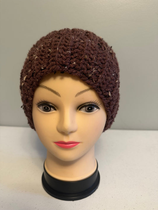 Black Static Pom Beanie