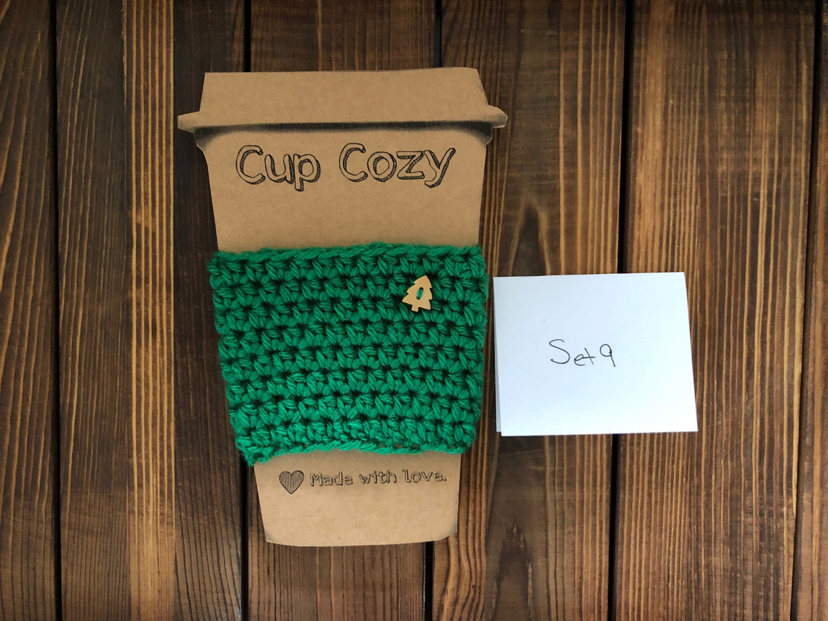 Holiday Coffee Cozies Set 9