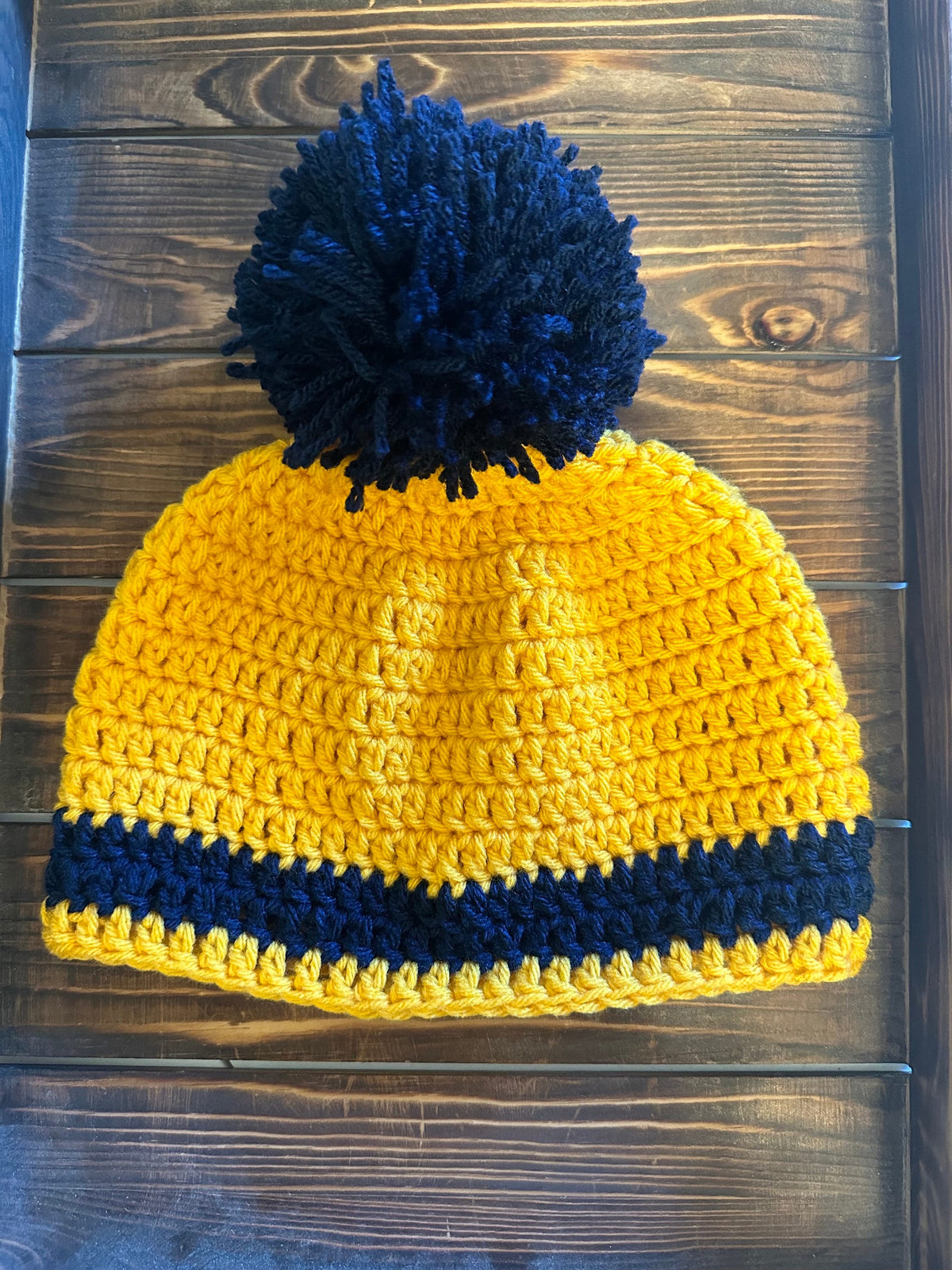 U of M Crochet Pom Beanie