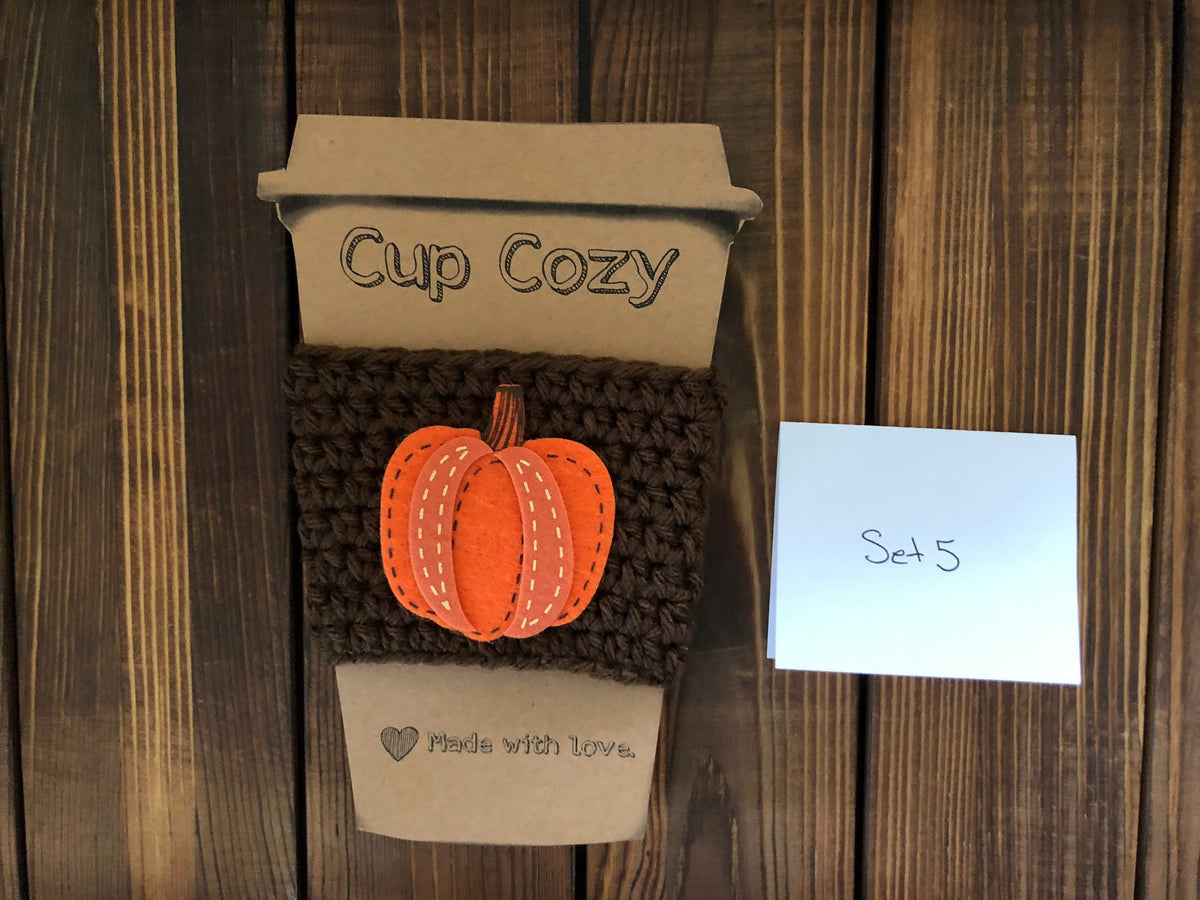 Holiday Coffee Cozies Set 5