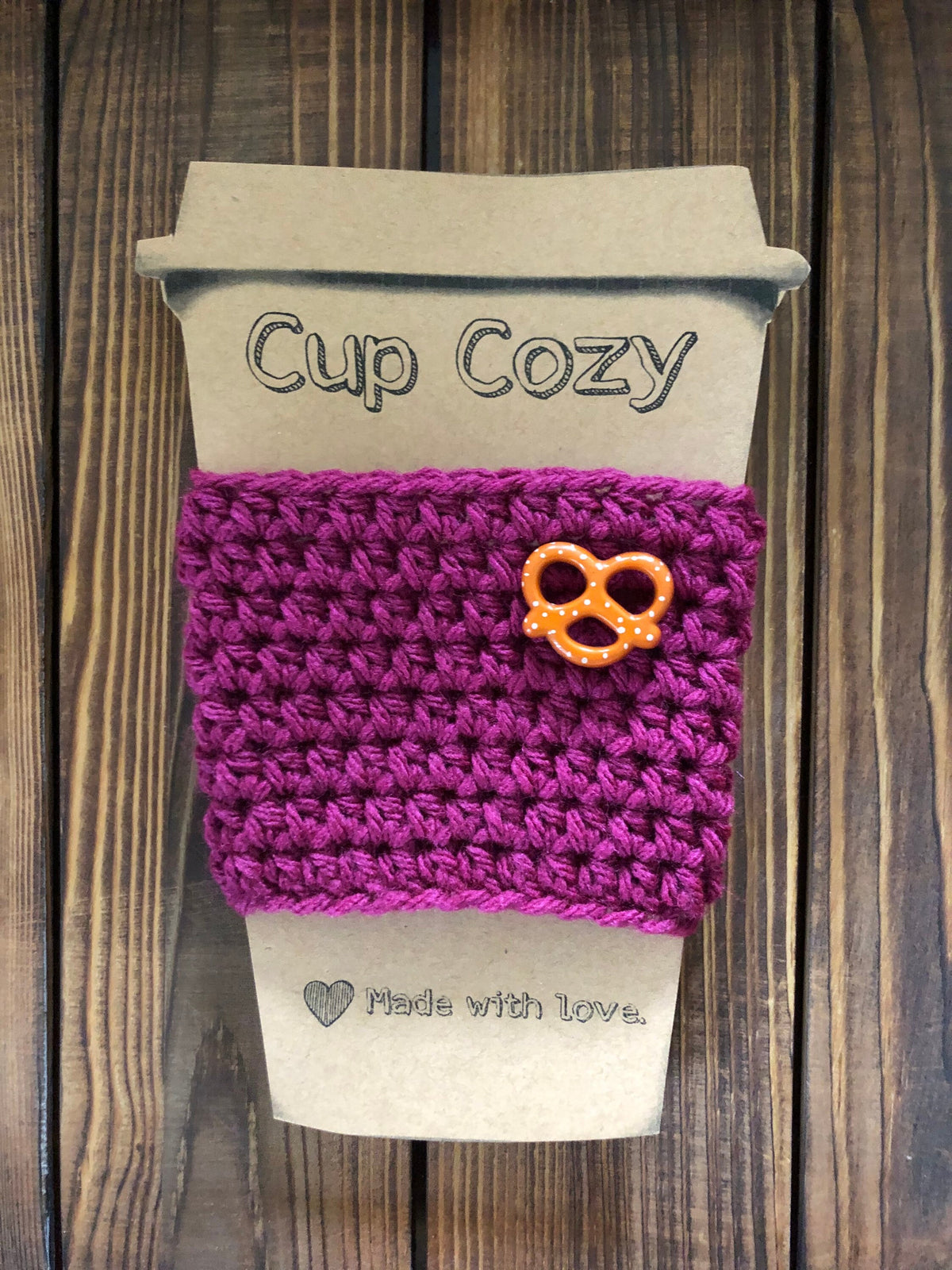 Pretzel Coffee Cozies