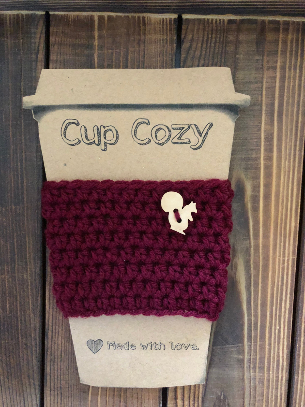 Squirrel Coffee Cozies