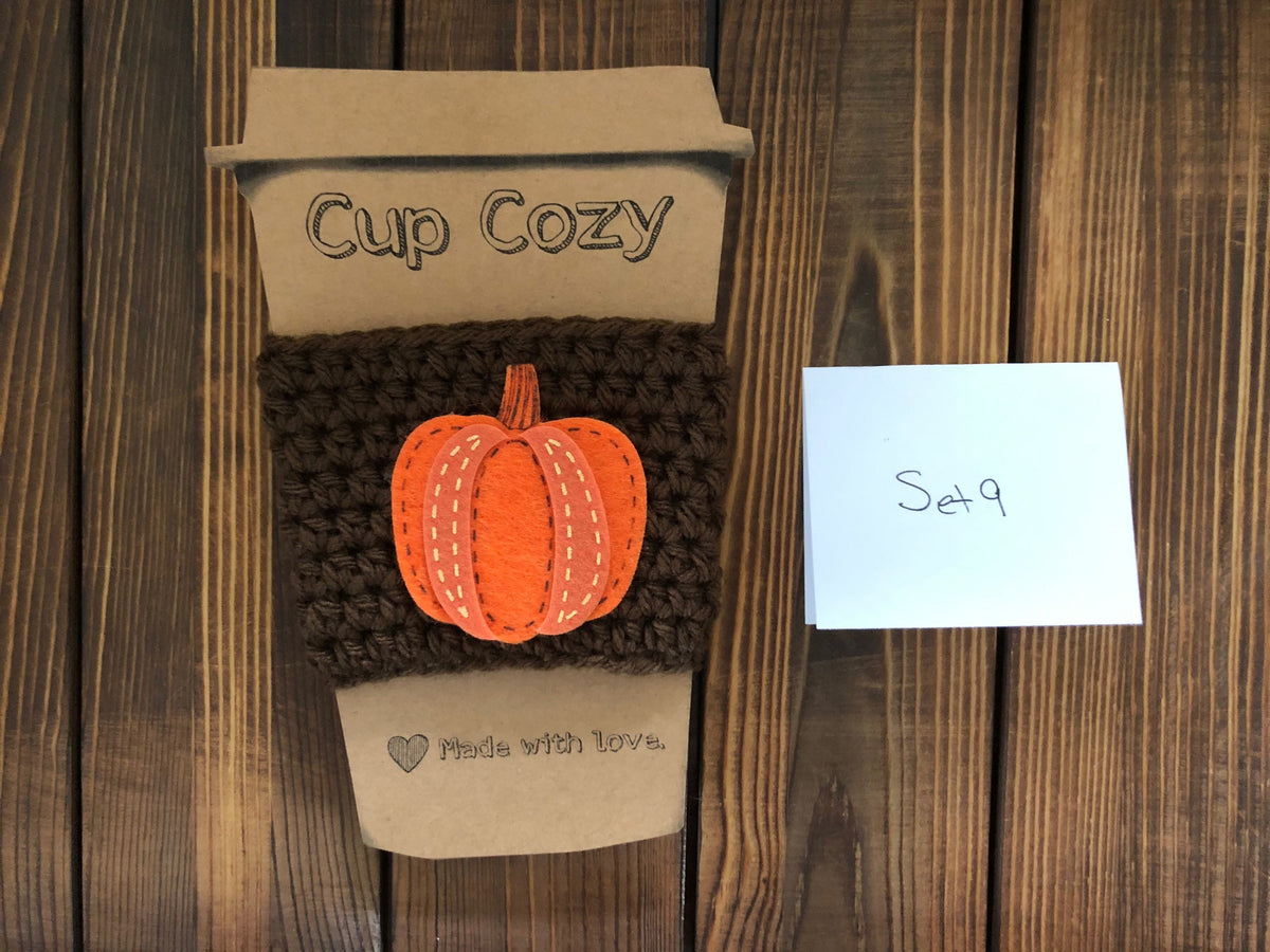 Holiday Coffee Cozies Set 9