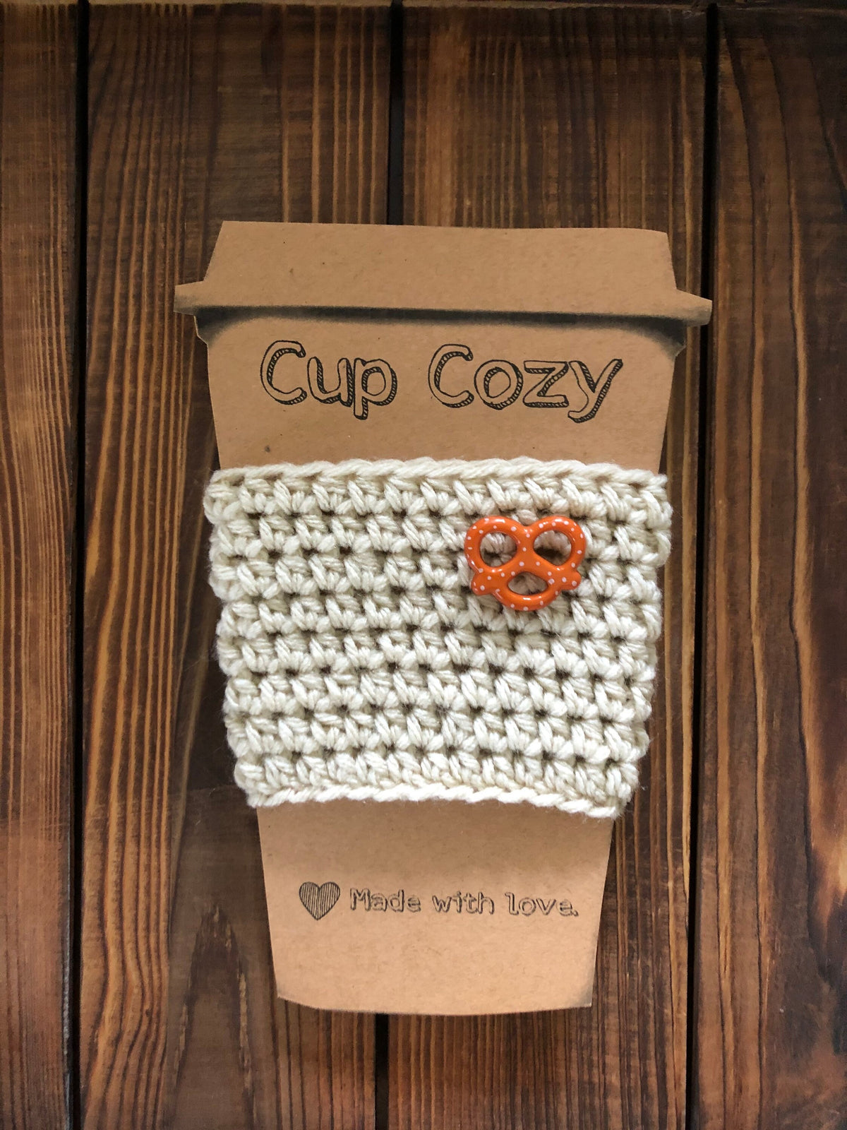 Pretzel Coffee Cozies