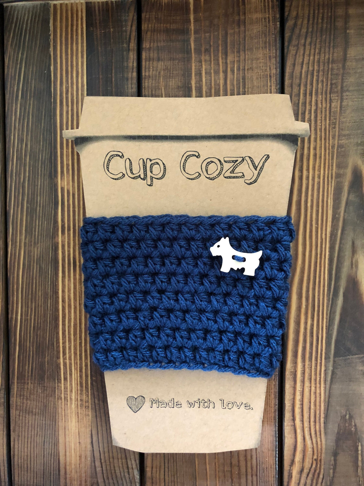 Wooden Dog Coffee Cozies