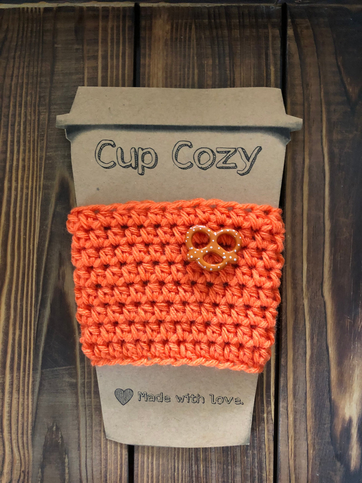 Pretzel Coffee Cozies