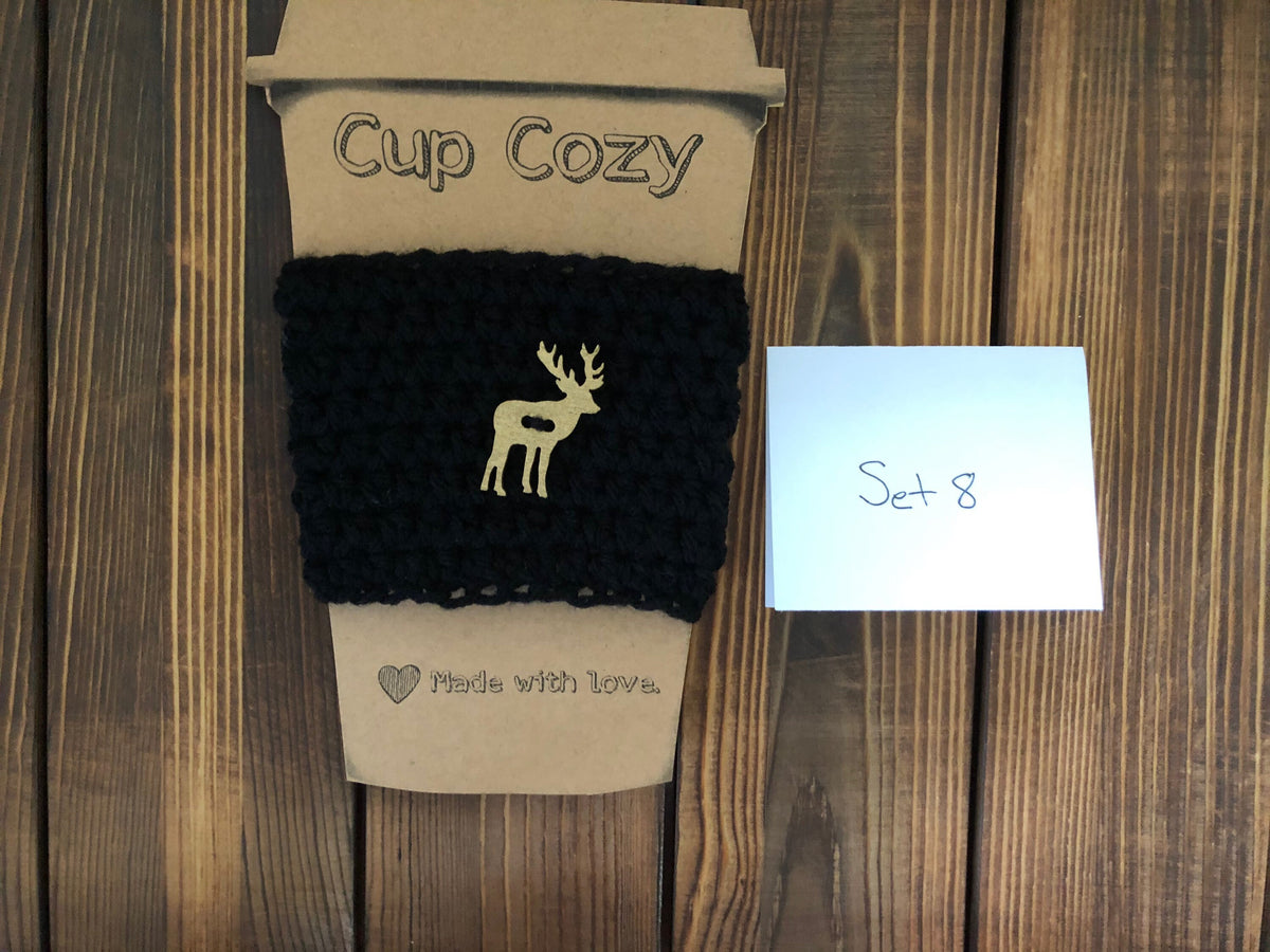 Holiday Coffee Cozies Set 8