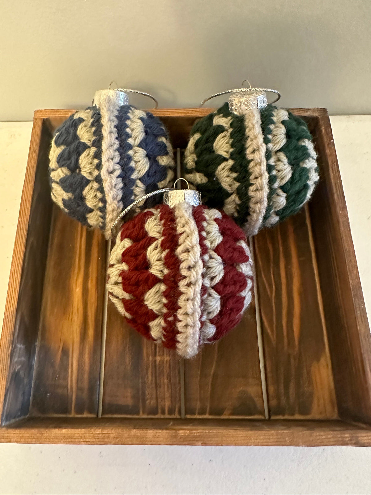 Crocheted Christmas Bulb Ornament