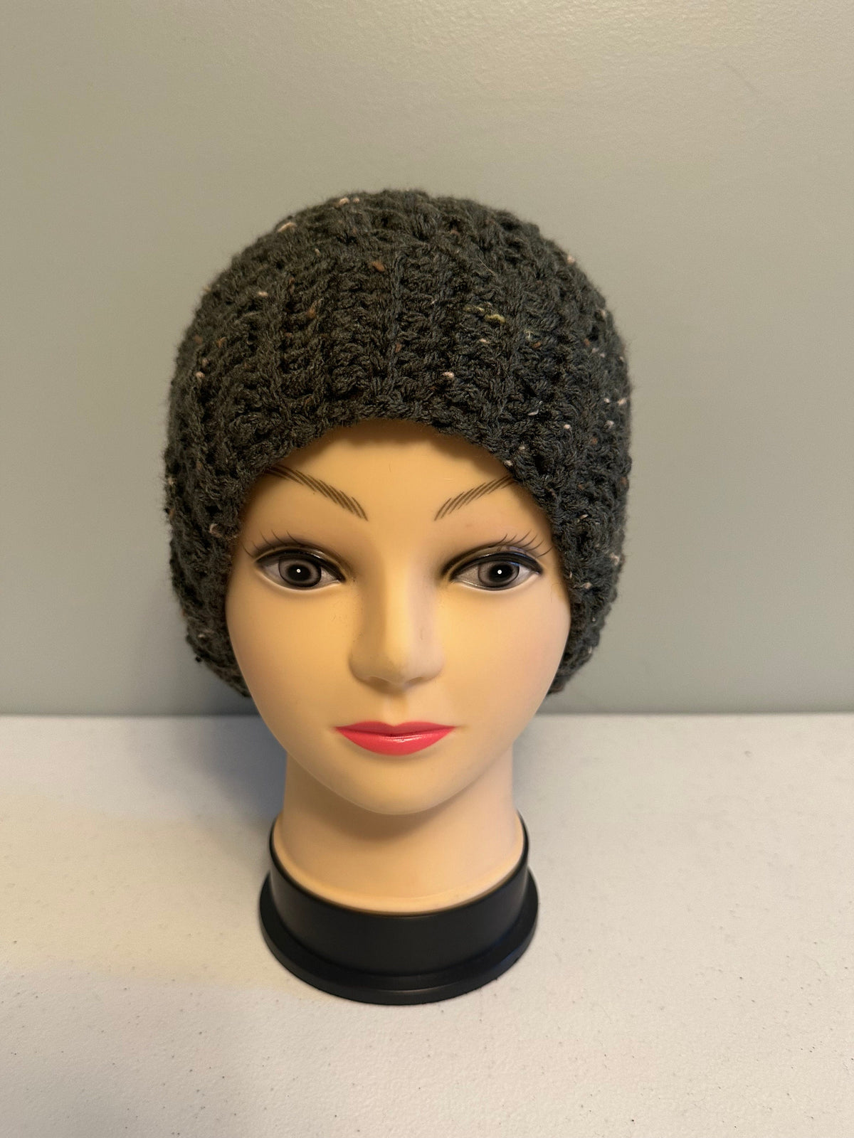 Green Fleck Pom Beanie