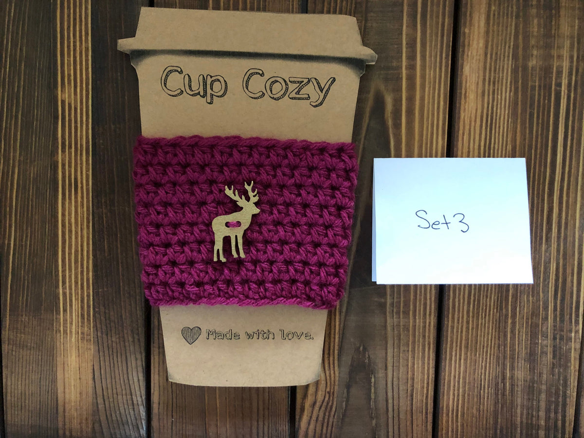 Holiday Coffee Cozies Set 3
