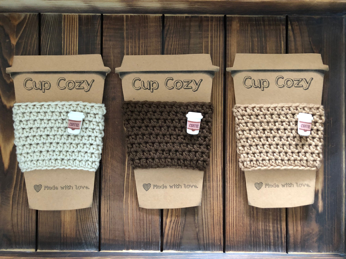 Coffee Button Coffee Cozies